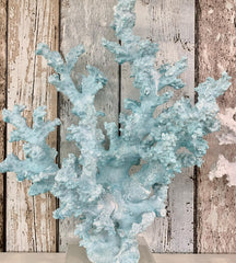 Large White Decorative Coral Piece on Stand - G7288