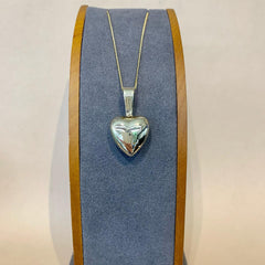 9ct Yellow Gold Hollow Puffy Heart Pendant - G7544