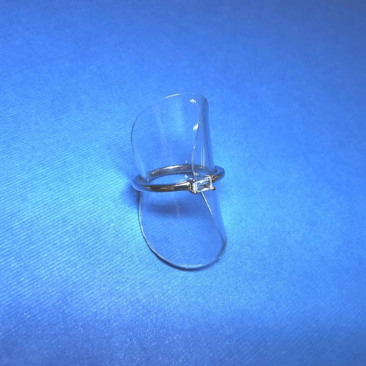 Sterling Silver Cubic Zirconia Rhodium plated ring - G7861