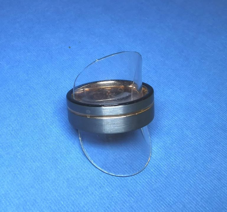 Wedding Ring Rose Gold Tungsten Ring - R2165