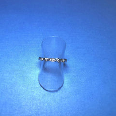 STERLING SILVER RHODIUM PLATED CZ RING - R2526