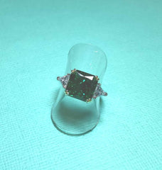 Sterling Silver Green Cubic Zirconia - R2767