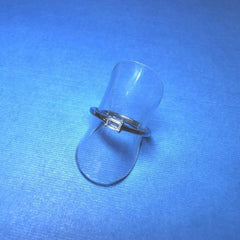 Sterling Silver Cubic Zirconia Rhodium plated ring - G7861