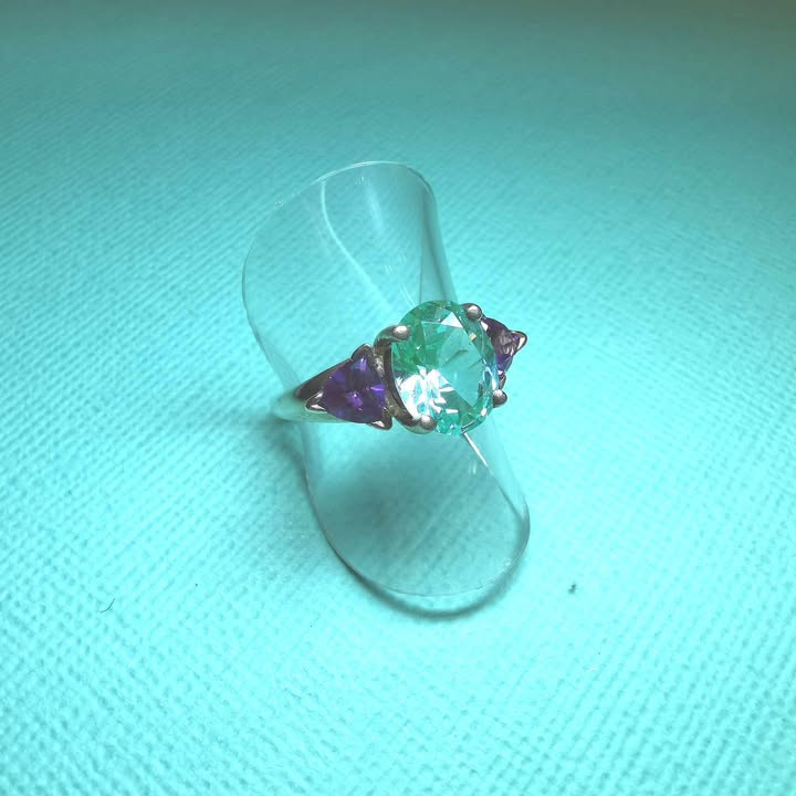 Sterling Silver Sea Foam Spinel - R2772