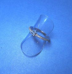 Sterling Silver Horizontal Baguette Cubic Zirconia Rhodium Plated - G7860