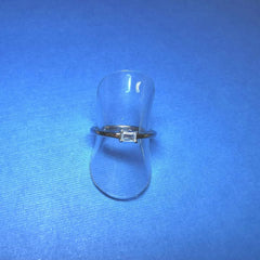 Sterling Silver Cubic Zirconia Rhodium plated ring - G7861