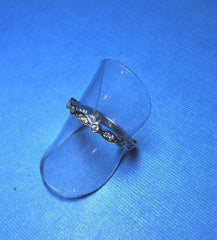 STERLING SILVER RHODIUM PLATED CZ RING - R2526