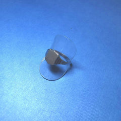 STERLING SILVER GENTS SHIELD SHAPED SIGNET RING - R2326