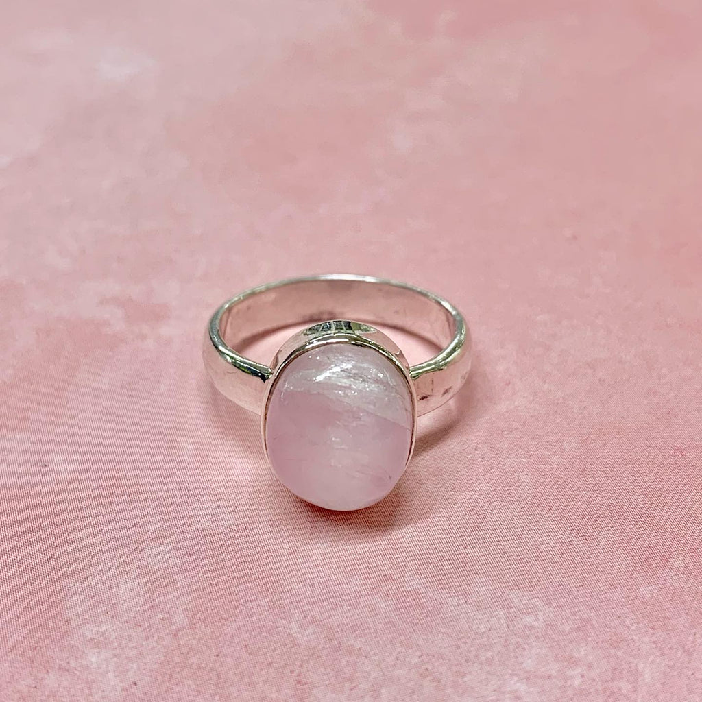 Sterling Silver Oval Kunzite Ring - G8540