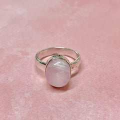 Sterling Silver Oval Kunzite Ring - G8540