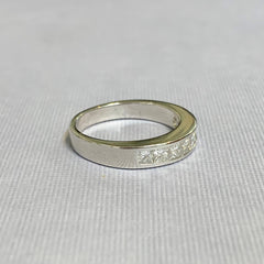 14ct White Gold Princess Cut Diamond Ring - G7510