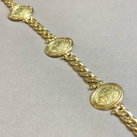 18ct Yellow Gold Goddess Bracelet - G8680