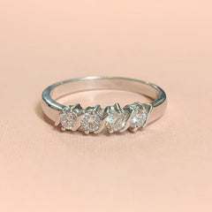 9ct White Gold 0.52ct TDW Diamond Band - R1817