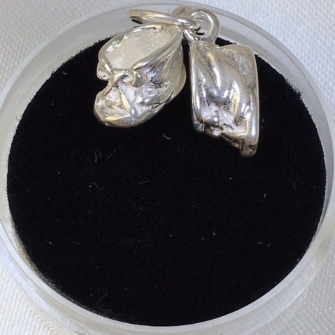 Sterling Silver Booties Charm - G2686