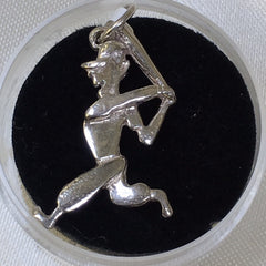 Sterling Silver Base Ball Man Charm - G2684