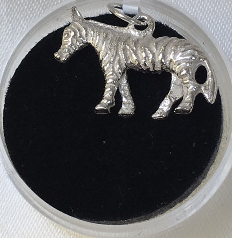 Sterling Silver Zebra Charm - G2706