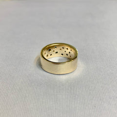 9ct Yellow Gold Australian Sapphire and Diamond Ring - R1914