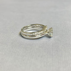 18ct White Gold Diamond Bridal Set 1.25ct TDW - R2756