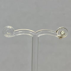 9ct White Gold 0.05ct Brilliant Diamond Single Stud - G7744