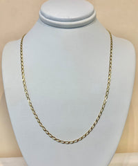 18ct Yellow Gold Oval Curb Chain - G3648