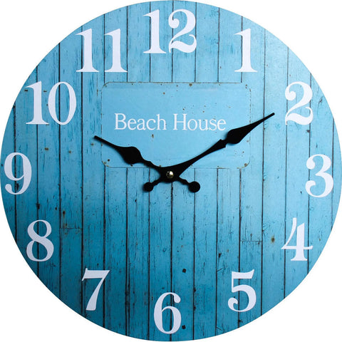Blue Beach House Wall Clock - G7776