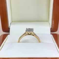 18ct Yellow Gold Ladies Solitaire Engagement Ring 0.15ct T.D.W - R2054
