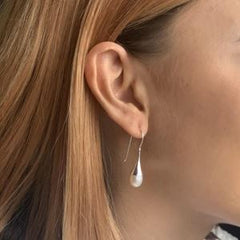 Sterling Silver Pearl Coll Drop Earrings - G8996