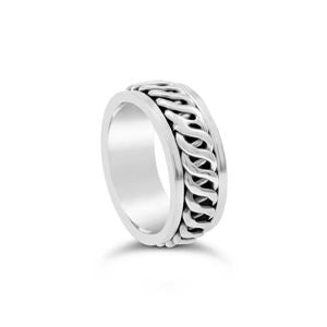 Sterling silver Mens Spin Ring - G9089