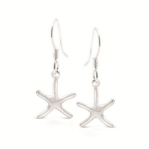 Sterling Silver Starfish Drop Earrings - G9003