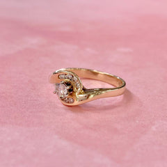 9ct Yellow Gold Diamond Engagement Ring 0.25Ct T.D.W - R2056