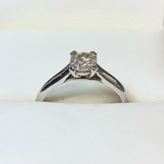 18ct White Gold 50 Point Solitaire Diamond Engagement Ring - R1146