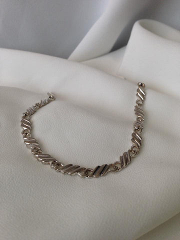 Sterling Silver Bracelet Fancy Link - G1657