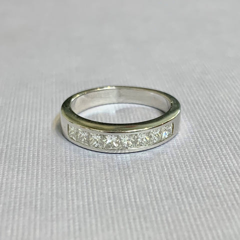 14ct White Gold Princess Cut Diamond Ring -  G7510