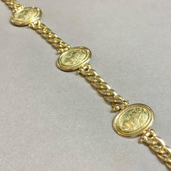 18ct Yellow Gold Goddess Bracelet - G8680