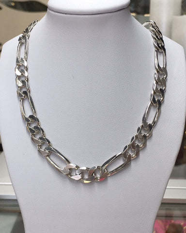 50cm Sterling Silver 3+1 Heavy Link Chain - G1478