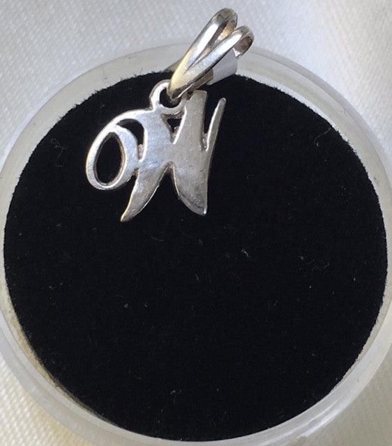 Sterling Silver Letter 'W' Charm - G2704