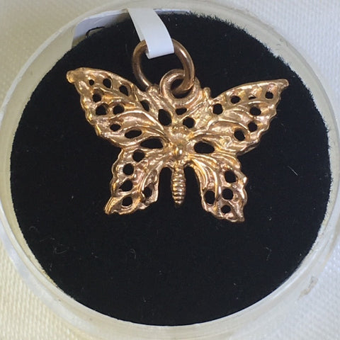 9ct Rose Gold Butterfly Charm - G1182