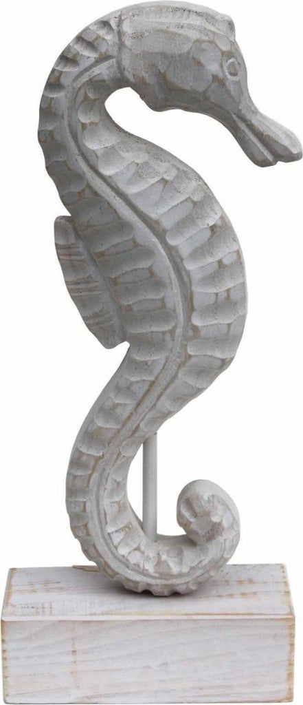 Free Standing Wooden Seahorse - G5368