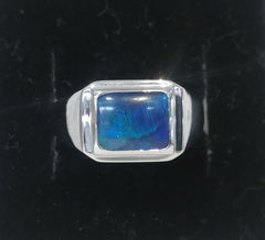 Sterling Silver Northen Lights Opal Ring - R2676