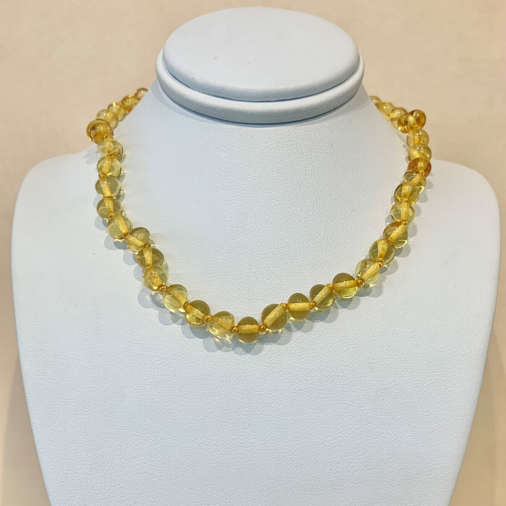 Yellow Amber Baby Necklace - G8729