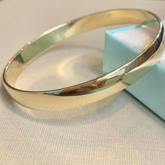 9ct Yellow Gold Solid Bangle - G7648