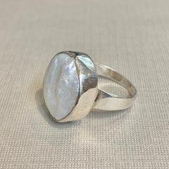 Sterling Silver Freshwater Biwa Pearl Ring - G7614
