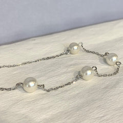 Freshwater Pearl Silver Bracelet - P1209