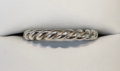 Sterling Silver Twist Ring - R2699